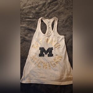 Women's Michigan Size XS PINK Victoria's Secret Lace Detail Tank Top For Sale!